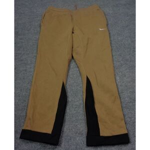 Nike Sportswear Club Fleece Joggers Mens M Brown Black Tapered Gym
